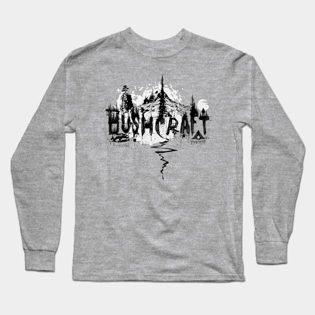 Bushcraft Long Sleeve T-Shirt by Bongonation